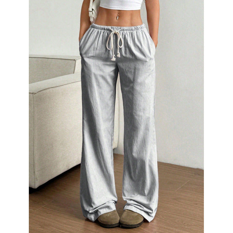 Damen Weit geschnittene Cordhose mit praktischen Eingrifftaschen EB