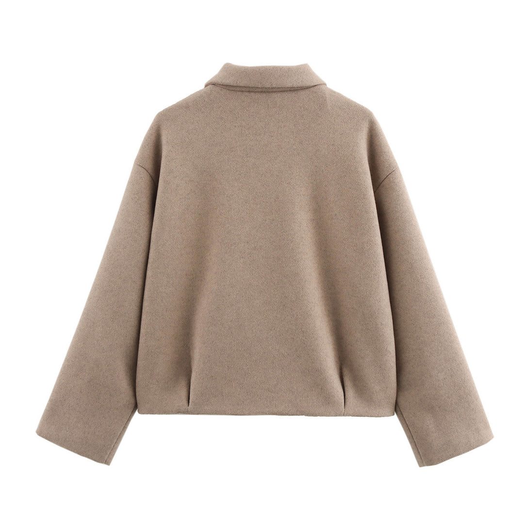 Damen warme Übergangsjacke mit modernem Revers EB