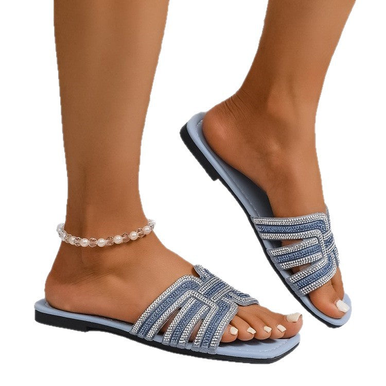 Damen Glamouröse Riemchen-Sandalen EB