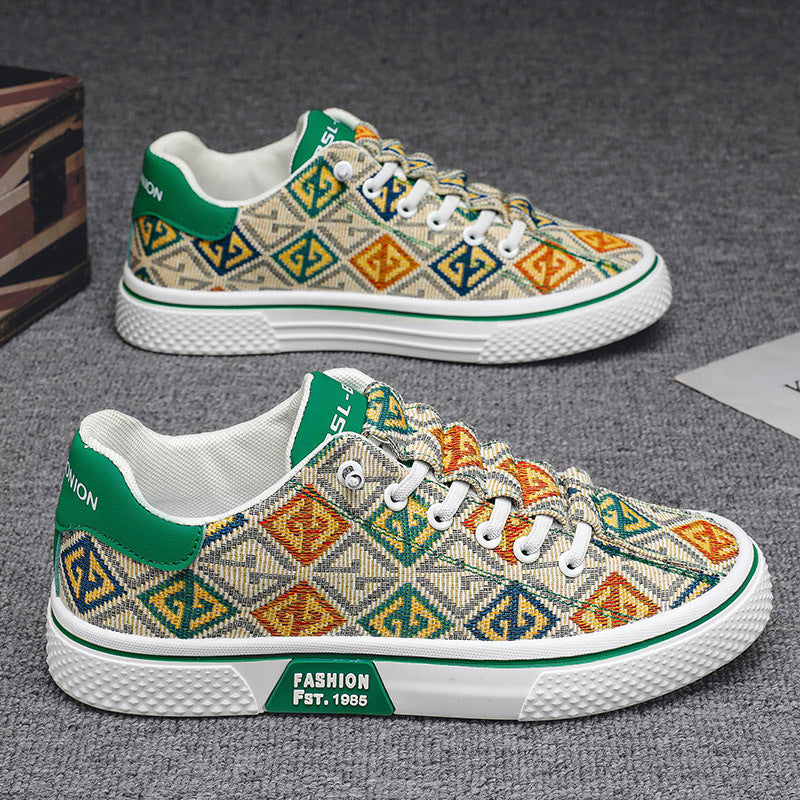 Damen modische Sneakers mit einzigartigem Muster und hohem Tragekomfort EB