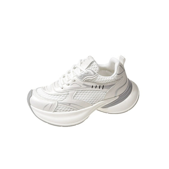 Damen Sportliche Sneakers mit atmungsaktiver Mesh-Struktur und stoßdämpfender Sohle EB