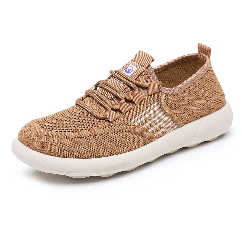 Damen Atmungsaktive Sport-Sneakers mit elastischer Schnürung und flexibler Sohle EB