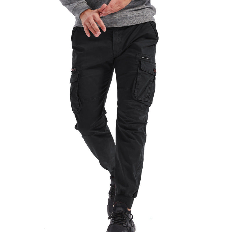 Herren Cargo-Hosen mit praktischen Taschen und elastischem Bund EB