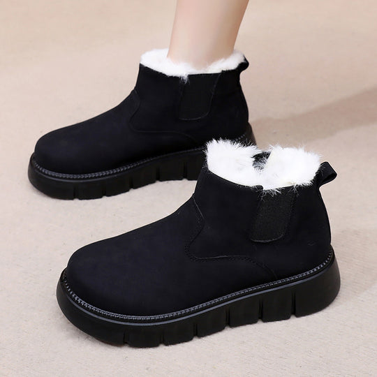 Damen Warme und stilvolle Stiefeletten mit rutschfester Sohle EB