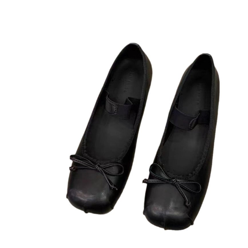 Damen Ballerinas mit anpassbarem Riemchen und eleganter Schleifenapplikation EB