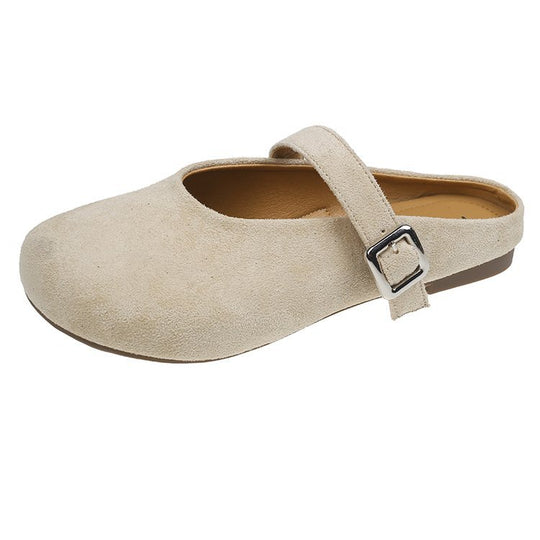 Damen weiche Mokassins mit verstellbarem Riemen und bequemer Innensohle EB