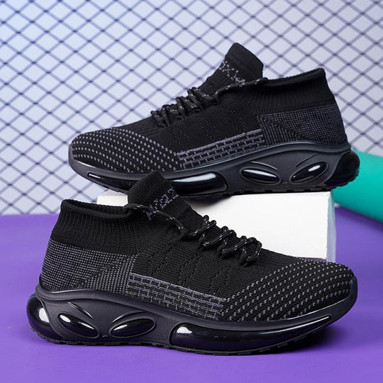 Damen Strick-Laufschuhe mit stoßdämpfender Sohle und atmungsaktivem Design EB