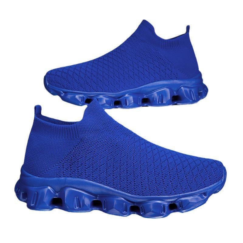 Damen Atmungsaktive Strick-Laufschuhe mit rutschfester Sohle EB