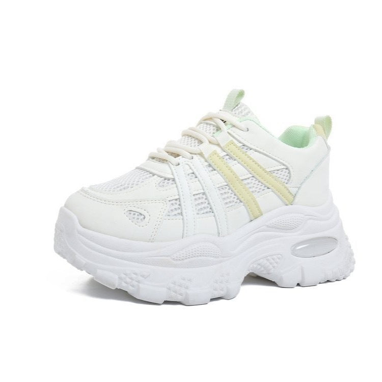 Damen Bequeme Sport Sneakers mit atmungsaktivem Mesh und gepolsterter Sohle EB