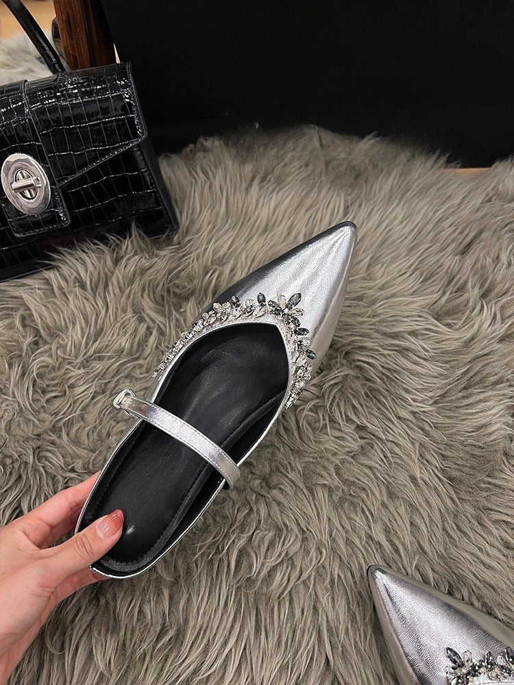 Damen Pumps mit funkelnder Strassverzierung EB
