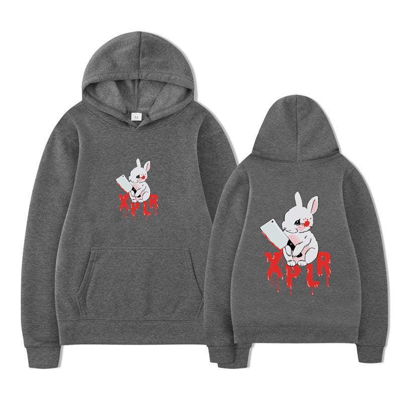 Damen Kapuzensweater mit auffälligem Cartoon-Motiv und bequemer Passform EB