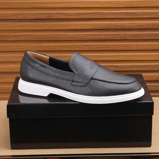 Damen Mokassin Sneaker mit strukturiertem Obermaterial und rutschfester Sohle EB