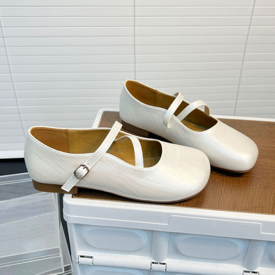 Damen Ballerinas mit elegantem Riemen und weicher Innensohle EB