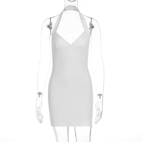 Damen Etuikleid mit Halterneck und figurbetontem Design EB