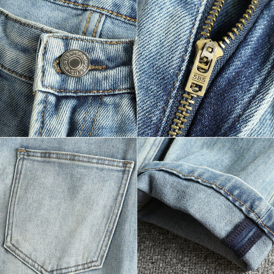 Damen Jeanshose im modernen Slim-Fit mit lässigem Design und hohem Bund EB