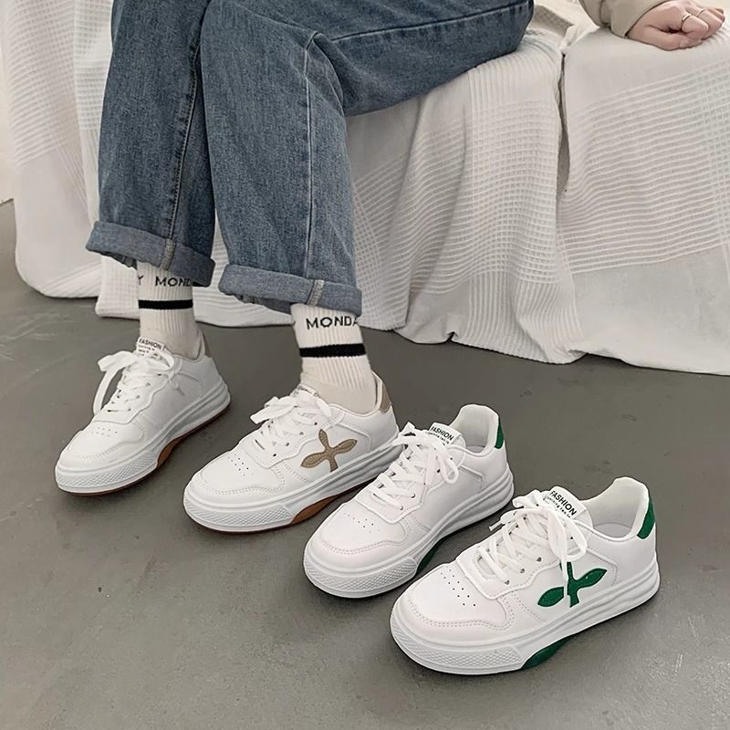 Damen Modische Freizeitsneaker mit atmungsaktiver Oberflächenstruktur EB