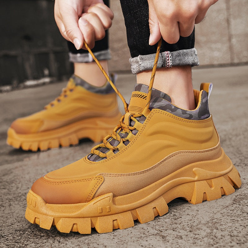 Damen Sportliche hohe Sneakers mit rutschfester Sohle und atmungsaktivem Obermaterial EB
