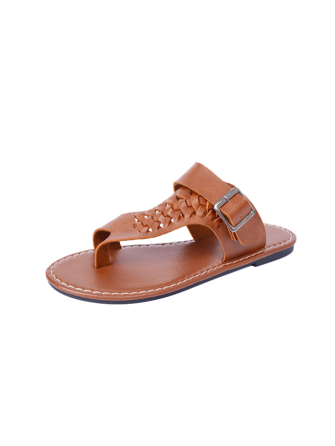 Damen Geflochtene Zehentrenner-Sandalen mit verstellbarem Riemen EB