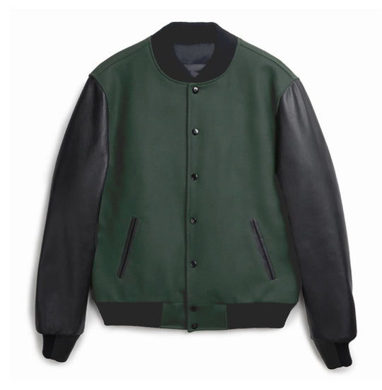 Damen trendige Baseballjacke mit ärmeln und praktischen Eingrifftaschen EB