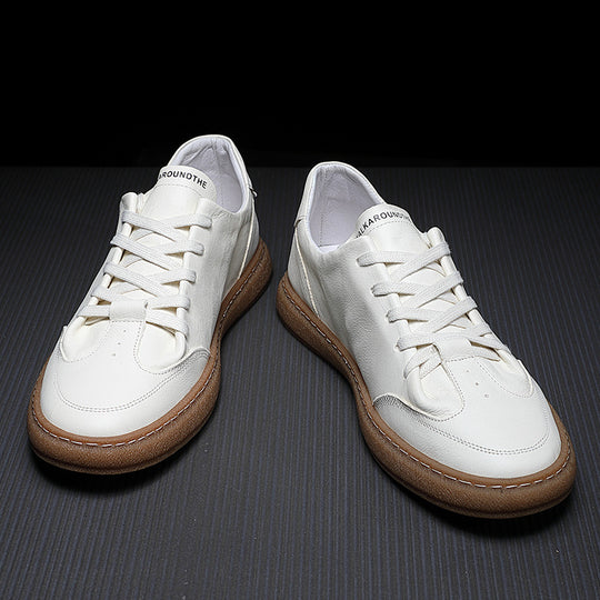 Damen lässige Leder Sneakers EB