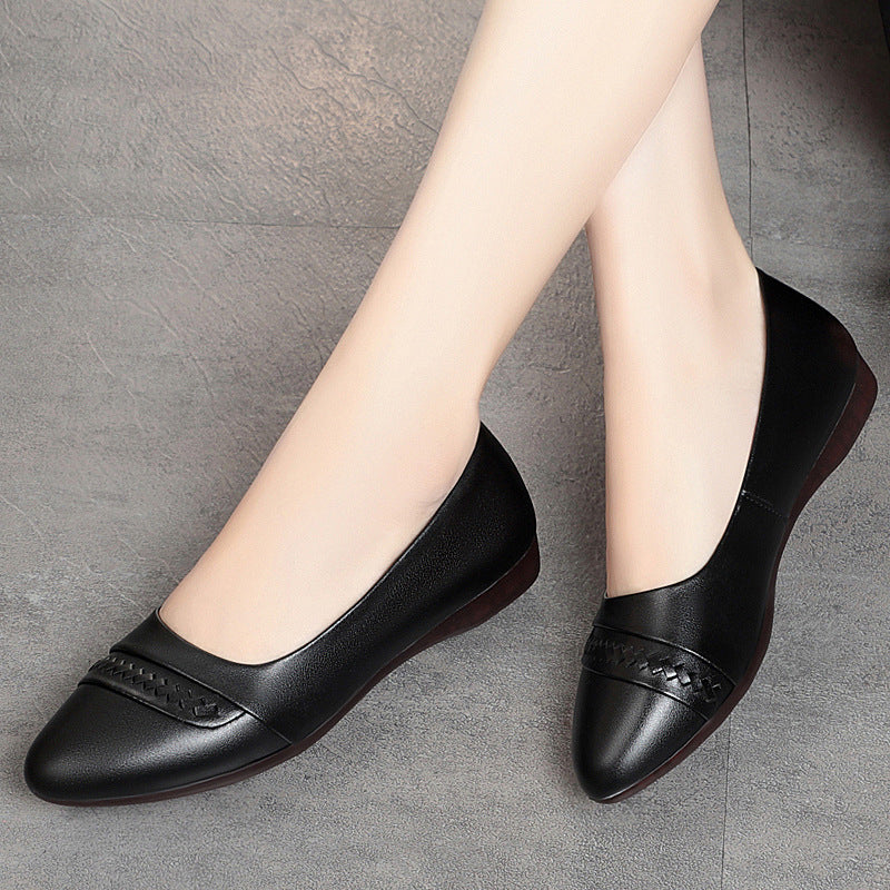 Damen Elegante Ballerinas mit modischem Flecht-Detail und flexiblem Fußbett EB