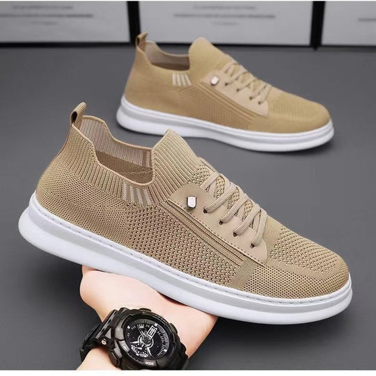 Damen Atmungsaktive Freizeit Sneakers mit elastischen Einsätzen EB