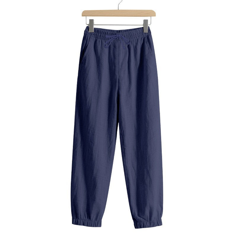 Damen lässige Freizeithose mit lockerem Schnitt und elastischem Bund EB