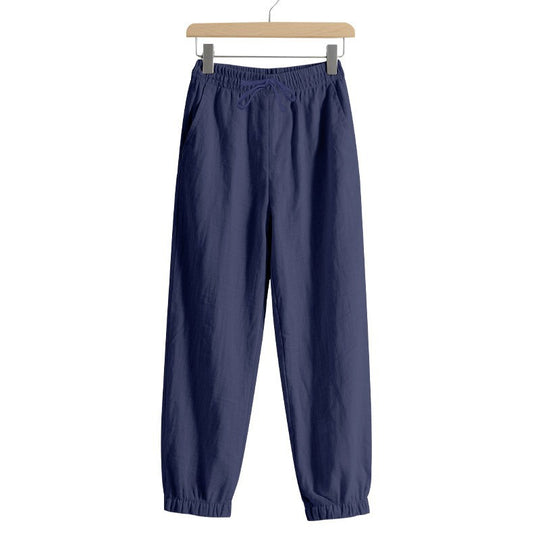 Damen lässige Freizeithose mit lockerem Schnitt und elastischem Bund EB