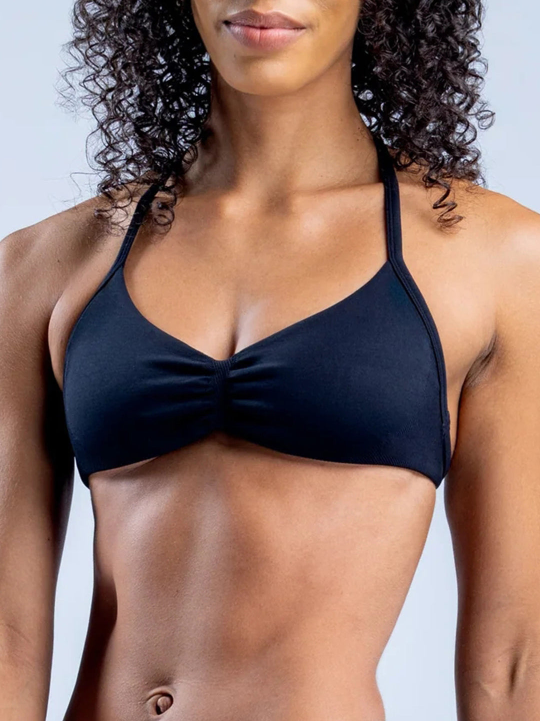 Damen Sport-Bikini-Oberteil mit raffiniertem Rüschen-Design EB