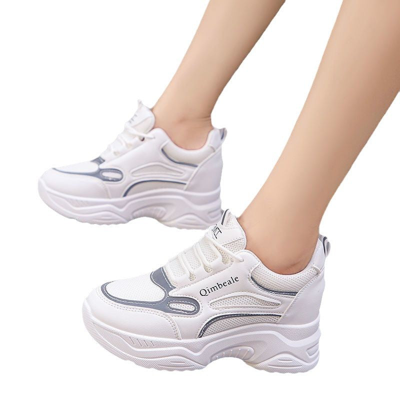 Damen Modische Chunky Sneakers mit ergonomischer Dämpfung und stabiler Sohle EB