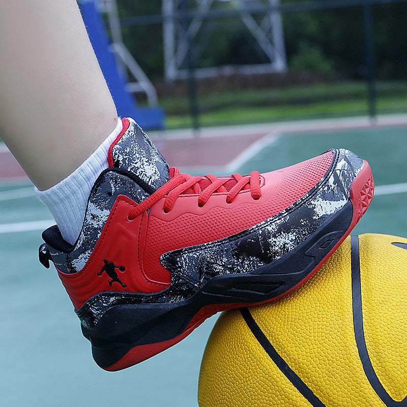 Damen Basketball Sneakers mit atmungsaktiver Mesh-Oberfläche und stoßdämpfendem Fußbett EB