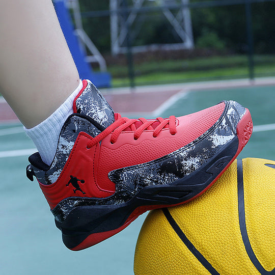 Damen Basketball Sneakers mit atmungsaktiver Mesh-Oberfläche und stoßdämpfendem Fußbett EB