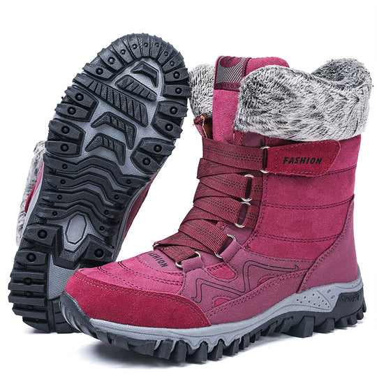 Damen Winterboots mit dicker isolierender Fütterung und rutschfester Sohle EB
