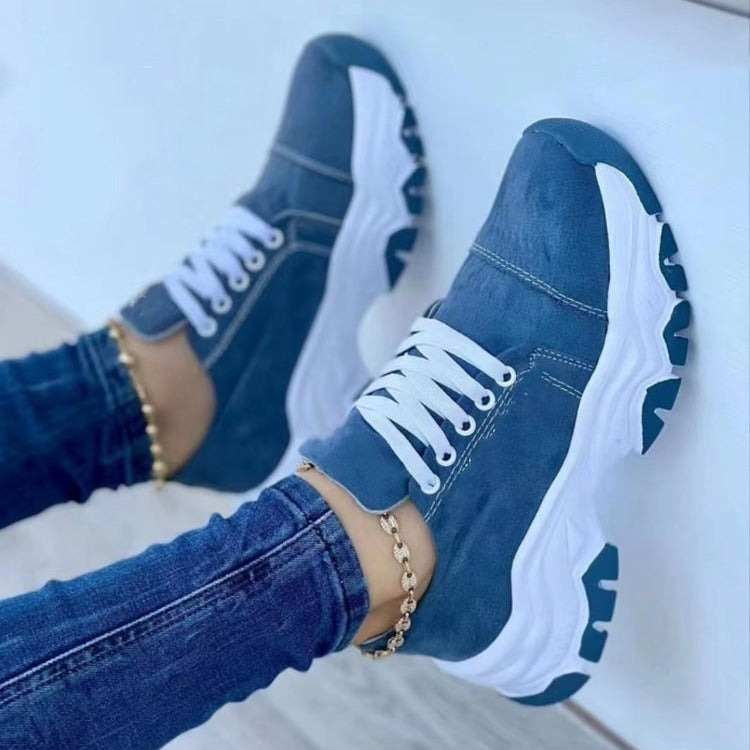 Damen Sportliche Sneaker mit robustem Profil und atmungsaktivem Obermaterial EB