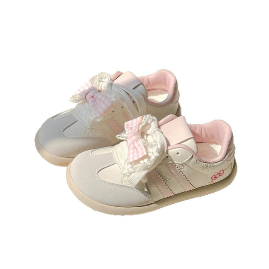 Damen Sneaker mit verspielten Schleifen und atmungsaktivem Obermaterial EB