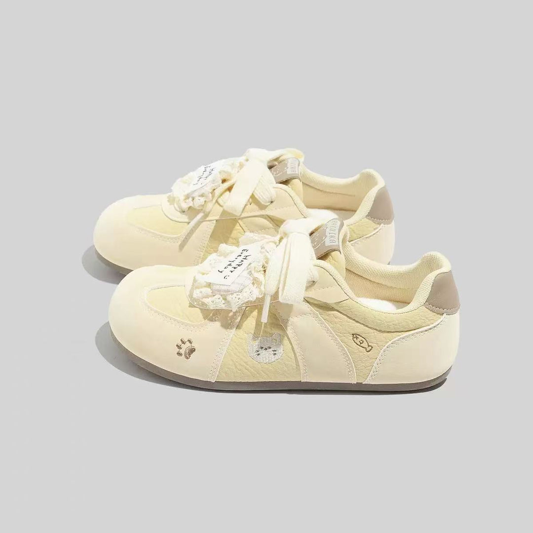 Damen Sneakers mit verspieltem Tierdesign und bequemer Sohle EB