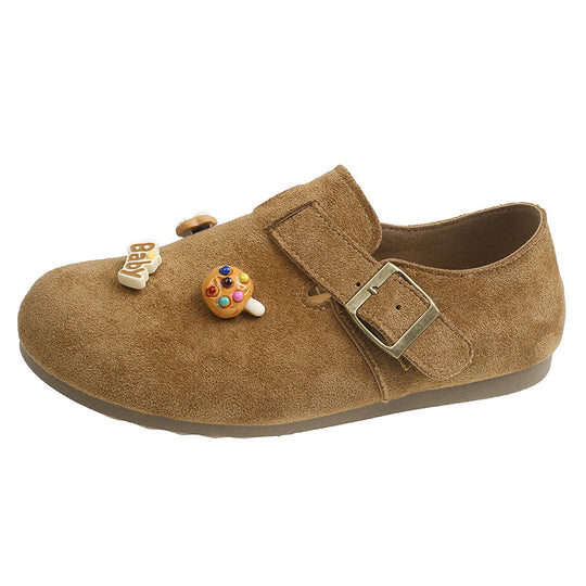 Damen Komfortable Clogs mit modischem Schnallen-Design und verspielten Details EB