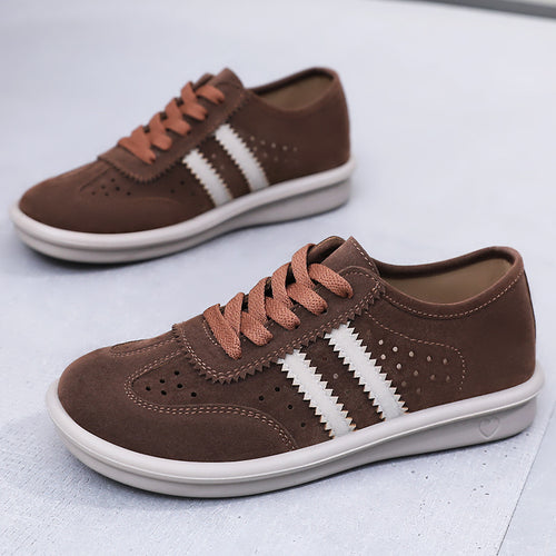 Damen Komfortable Sneaker aus Veloursleder mit atmungsaktiven Eigenschaften EB