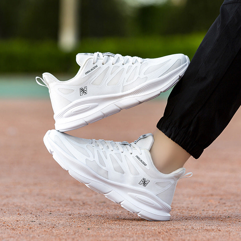 Damen Hochdämpfende Sport-Sneaker mit atmungsaktivem Mesh-Obermaterial EB