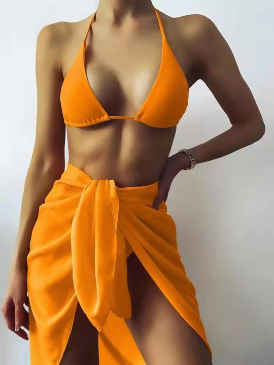 Damen Triangel-Bikini mit sexy Wickelrock EB
