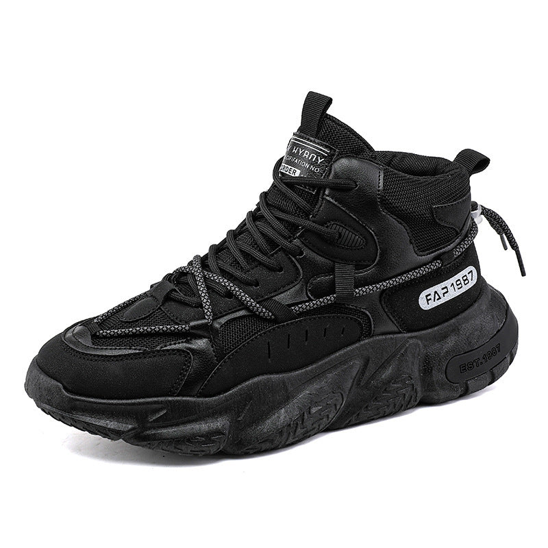 Damen Hohe Sneaker mit stoßdämpfender Sohle und atmungsaktiver Mesh-Oberfläche EB