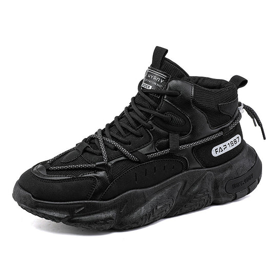 Damen Hohe Sneaker mit stoßdämpfender Sohle und atmungsaktiver Mesh-Oberfläche EB