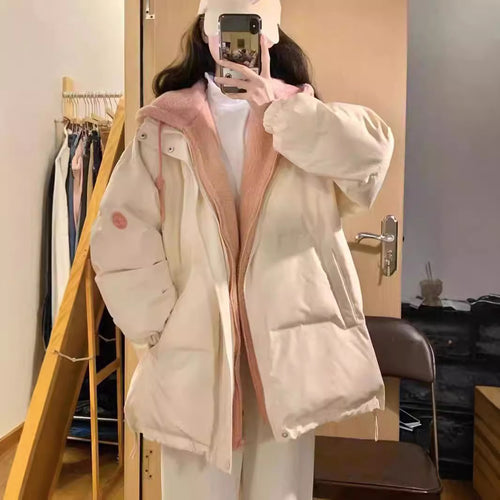 Damen gesteppte Winterjacke mit wärmendem Fleece-Innenfutter und praktischem Kapuzenkragen EB