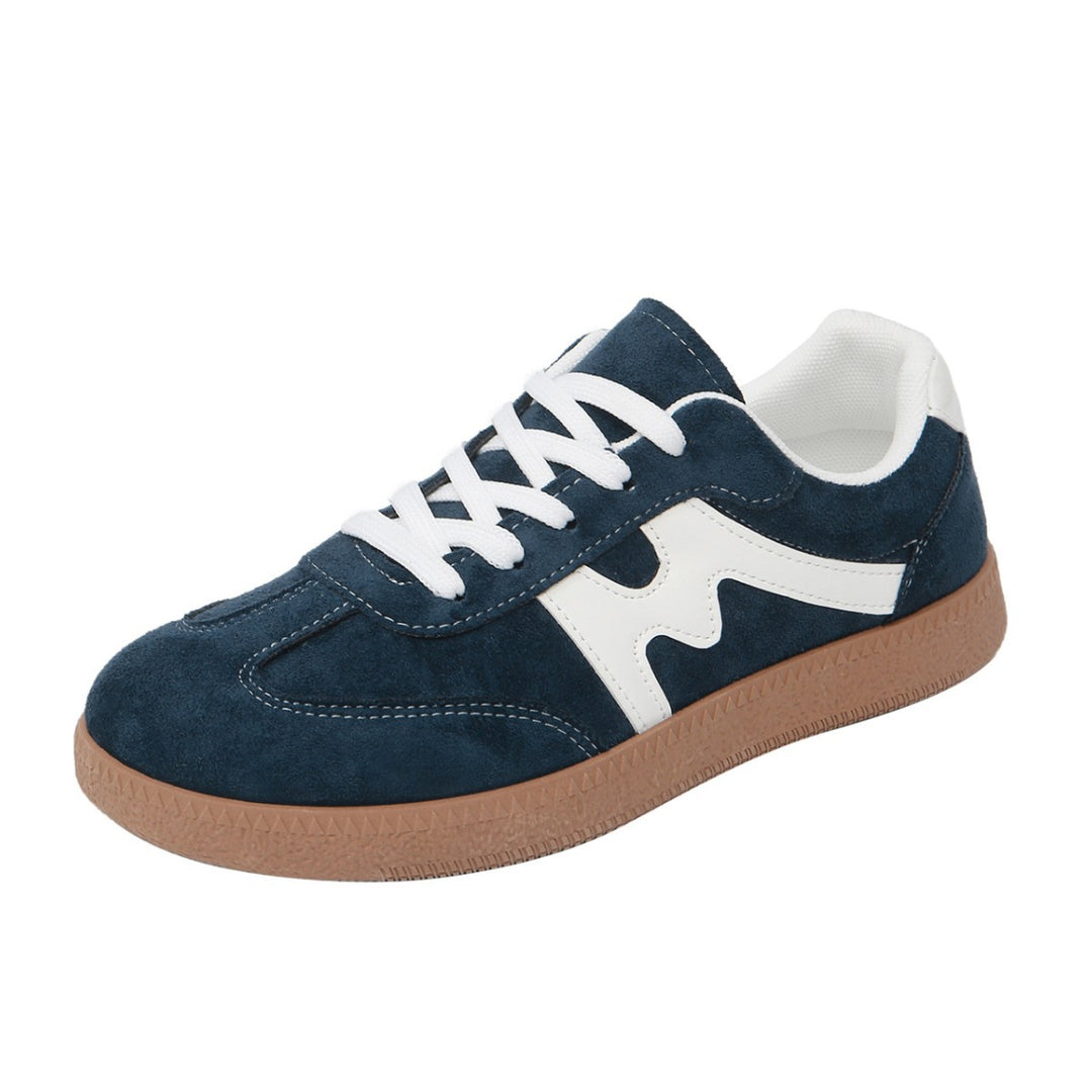 Damen Sportliche Sneakers mit weichem Veloursoberteil und rutschfester Sohle EB