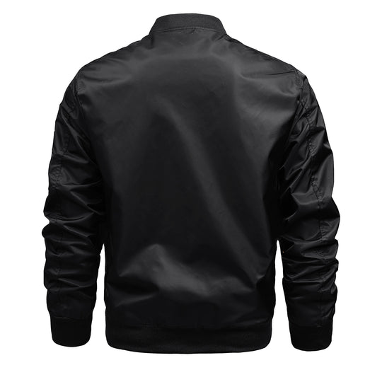 Herren Bomberjacke im MA-1 Stil mit Ärmel-Utilitytasche und kontrastierendem Futter EB