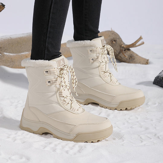 Damen Isolierte Winterstiefel mit rutschfester Sohle und kuscheligem Innenfutter EB
