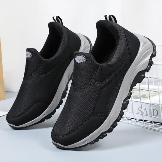 Damen Leichte und bequeme Slip-On Sneakers mit rutschfester Sohle EB