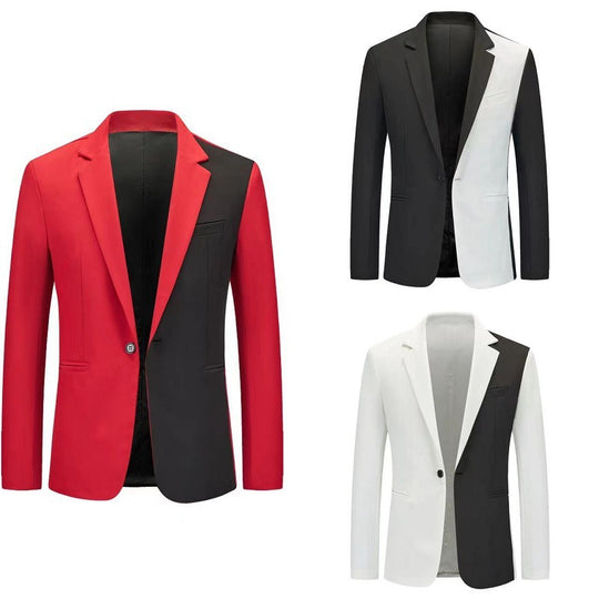 Herren kontrastierender Blazer mit modernem Schnitt EB