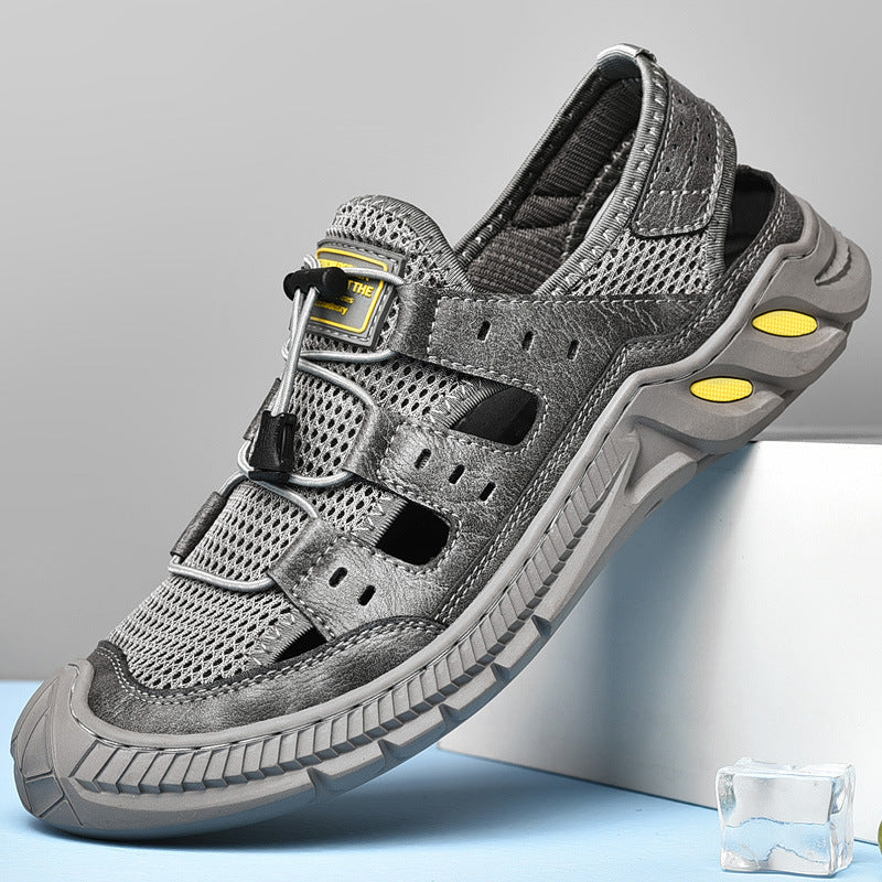 Damen Atmungsaktive Komfortsandalen mit elastischem Schnellschnürsystem EB