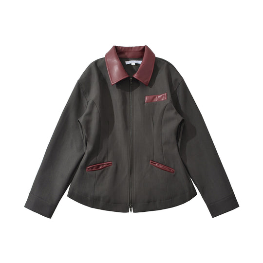 Damen modische kurz geschnittene Jacke mit details EB